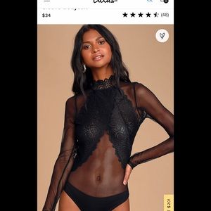 Lulu’s black bodysuit